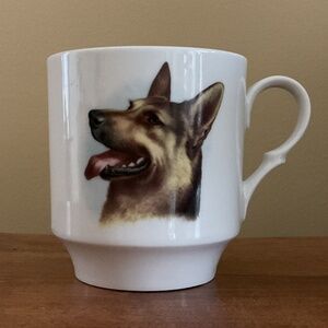 Vintage Collectible German Shepherd Dog Mug Made in Bavaria, Germany